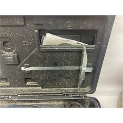 Collection of tools, comprising grinder electric, cased Mac Allister jigsaw, Power craft router