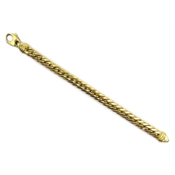  18ct gold  herringbone chain bracelet stamped 750, approx 23.4gm  