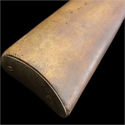 Air rifle with  octagonal and circular barrel, possibly Belgian but seemingly unmarked, L90cm