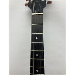 2015 American Les Paul CM (carved mahogany) electric guitar with ebonised finish, retro fitted with Seymour Duncan SH4 pick-up, serial no.150076417, L98cm overall; in Gibson soft carrying case.