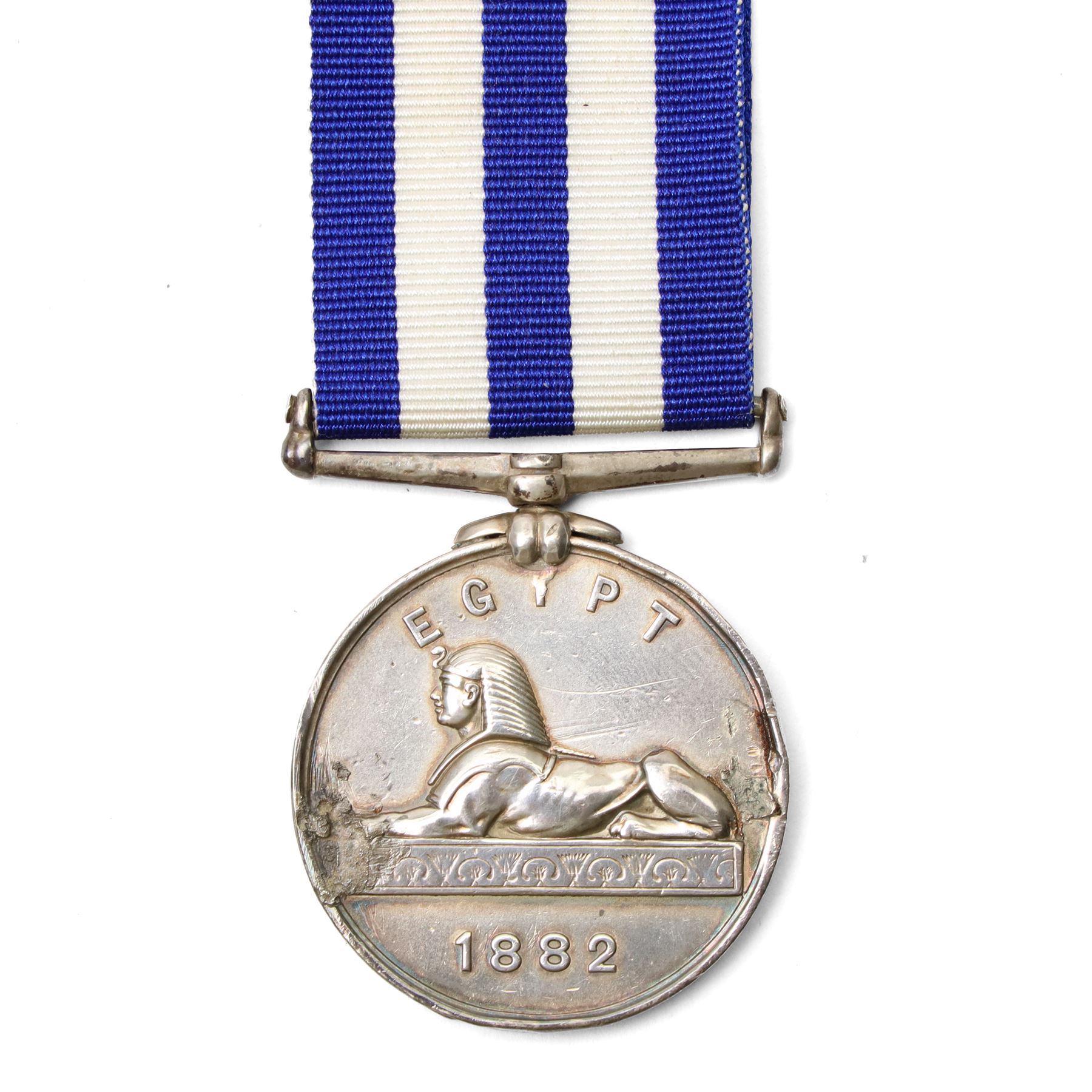 Egypt medal 1882 to Pte J Larkin 2/Derbyshire  Regt