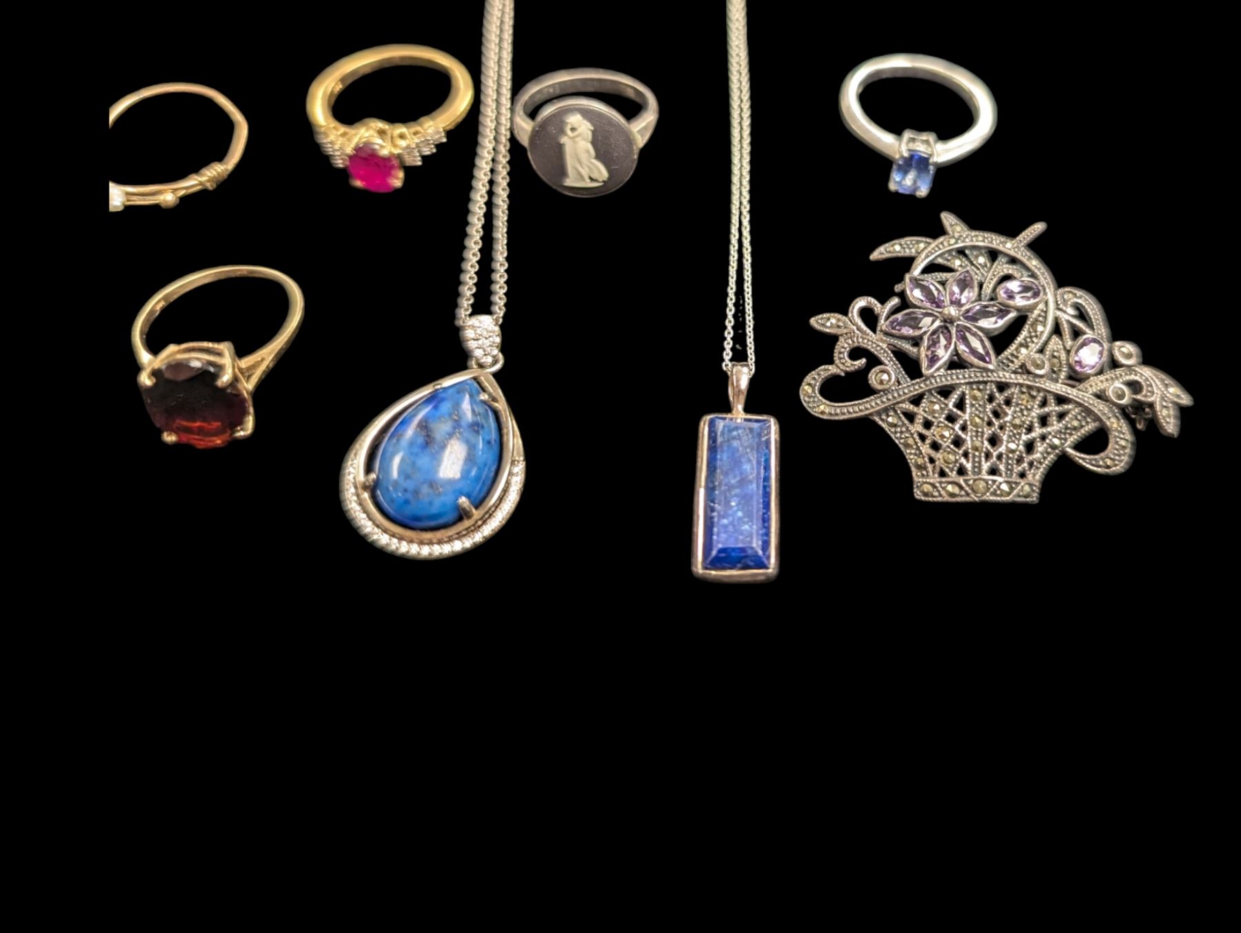 Example Slca For Gold Rings Two gold stone set rings | Jewellery | 116087