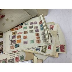 World stamps, including Latvia, Libia, Liechtenstein, Mexico, Monaco, Morocco, Nicaragua, Norway, Peru etc, housed in three albums and loose