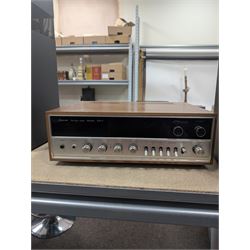 Sansui stereo tuner amplifier 1000X, pair of Sansui SP-2002 speakers and a pair of Hitachi SS-W50 omnidirectional speakers