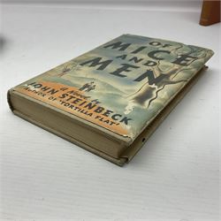 John Steinbeck; Of Mice and Men, first edition, second printing, New York: Covici Friede, 1937, 2nd printing with 'loosely' to page 9 and The Moon is Down, fist edition, Windmill Press, Surrey 1942