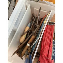 Large quantity of tools such as marples carving tools, heat gun, hammers, clamps, soldering equipment, vehicle jump starter and other - THIS LOT IS TO BE COLLECTED BY APPOINTMENT FROM DUGGLEBY STORAGE, GREAT HILL, EASTFIELD, SCARBOROUGH, YO11 3TX