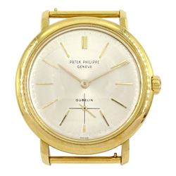 Patek Philippe 18ct gold automatic wristwatch, 37 jewels movement, Ref. 3440, Cal 27-460, serial No. 1114153, silvered dial with baton hour markers and subsidiary seconds at 6 o'clock, back case No. 316835, stamped 18K with Helvetia hallmark, retailed by Gubelin