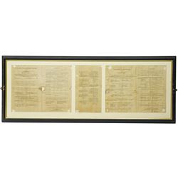 Double page handbill for Newmarket Second October Meeting 1802' printed by Robert Rogers 3...