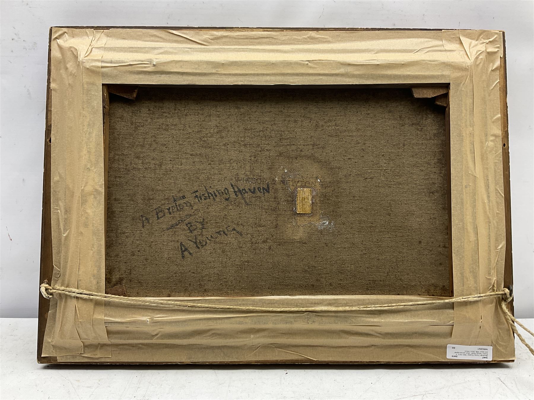 Alexander Young (Scottish 1865-1923): 'A Breton Fishing Haven', oil on canvas signed and dated 1906, 29cm x 45cm 