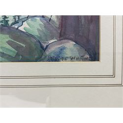 Frederic Whiting (British 1874-1962): Herding Goats in the Mountains, watercolour signed 31cm x 49cm