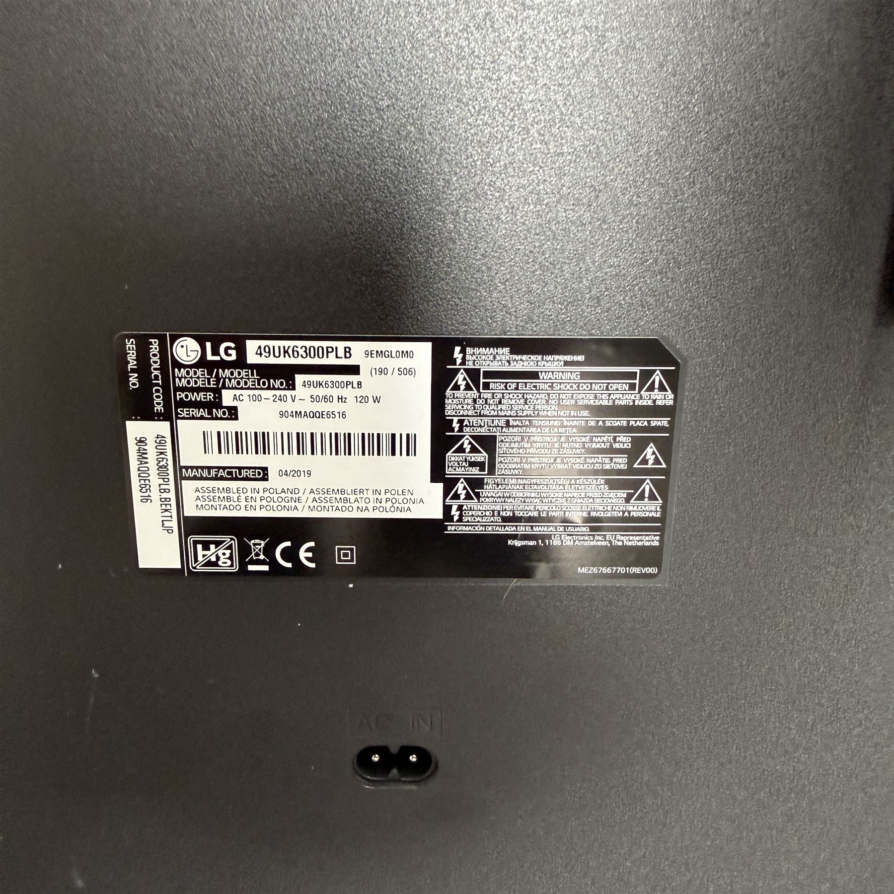 LG - 49UK6300PLB 49