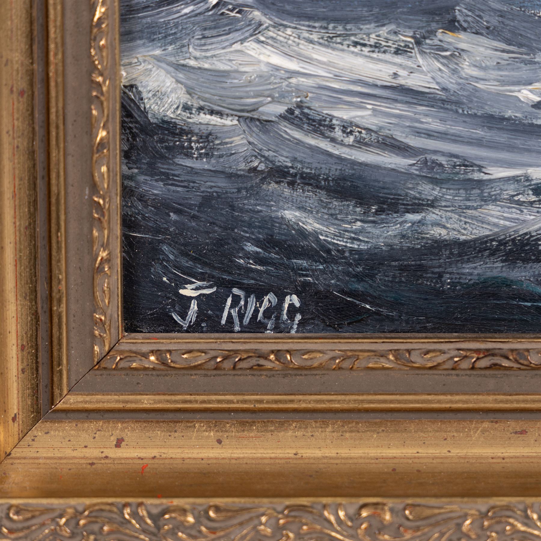 Jack Rigg (British 1927-2023): 'Cornishman', oil on canvas board signed, titled and dated 1985 verso, 34cm x 44cm