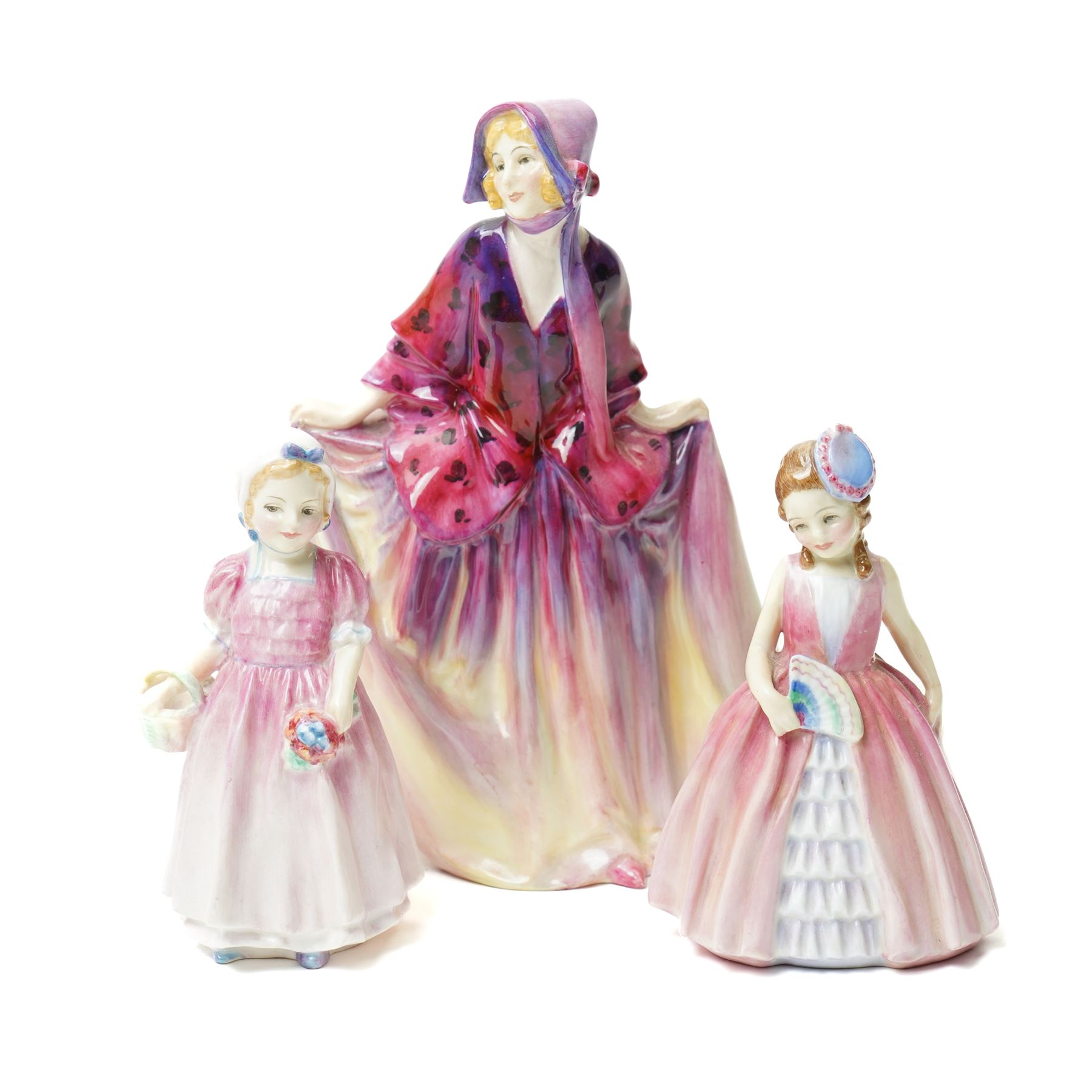 Three Royal Doulton figures, comprising 'Sweet Anne' HN1496, 'Nana' HN1766, and 'Tinkle Bell' HN1677 (3)