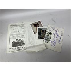 Sands Hunter & Co Ltd folding 1/4 plate camera in mahogany and lacquered brass, with two lenses and leather case