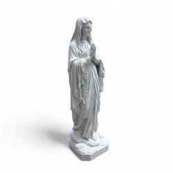 Cast stone Virgin Mary garden figure
