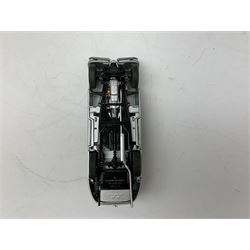 Four Franklin Mint Precision Models, one with hardwood body; large reproduction model of a vintage racing car L52cm; and four other modern metal/wooden models of vintage cars; all unboxed (9)