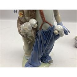 Two Lladro figures, comprising Pals Forever no 7686 and Destination Big Top no 6245, both with original boxes, largest example H23cm