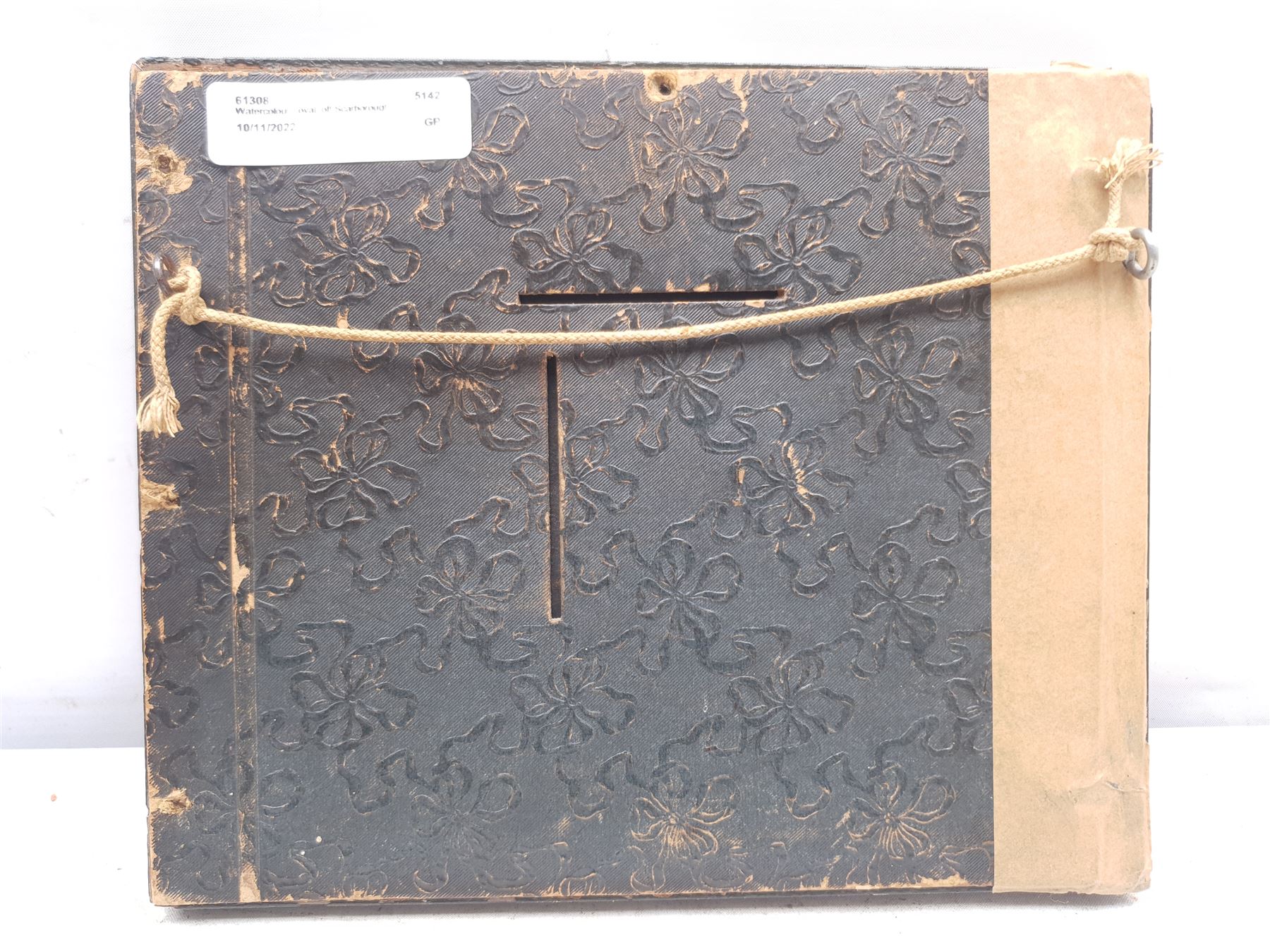 English School (19th century): Lowestoft Fishing Boat off Whitby, oval watercolour unsigned 10cm x 13cm