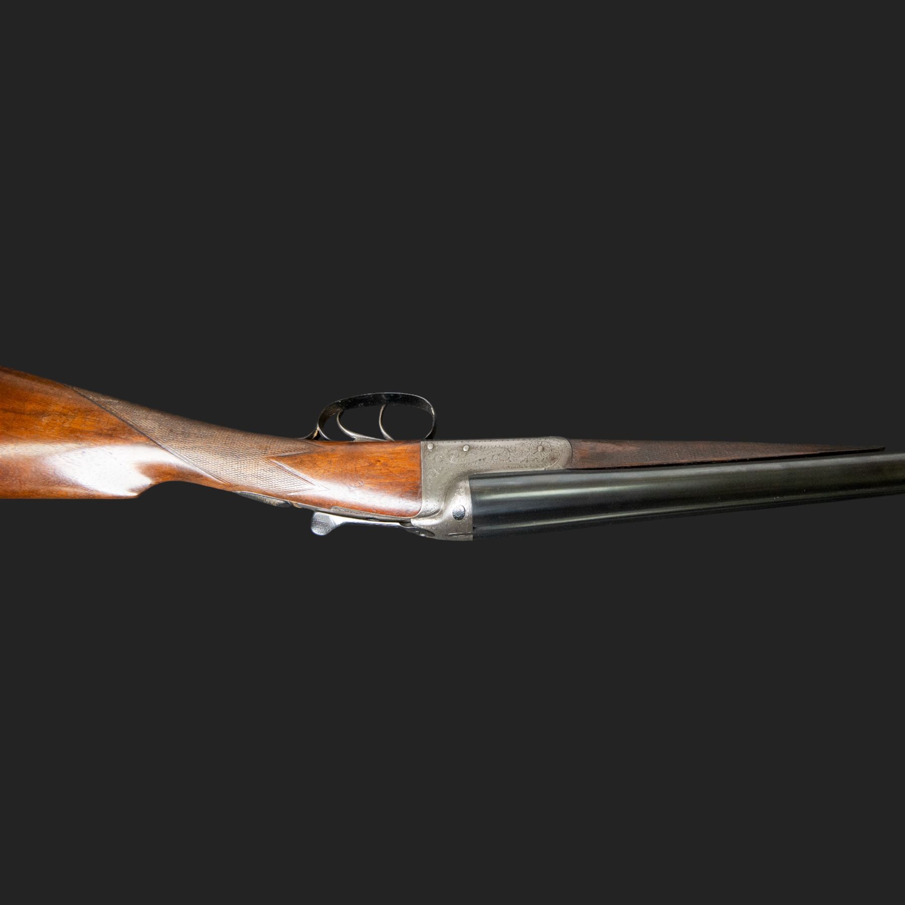 Atkinson & Griffin, 16 bore, double trigger, boxlock side by side shotgun, 71cm (28