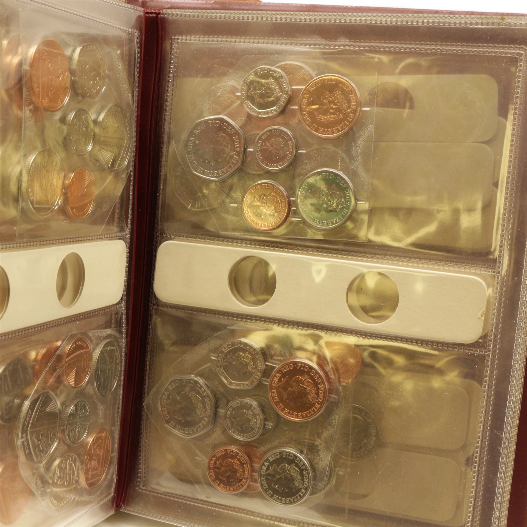 Great British and World coins, including pre-decimal halfcrowns, two shillings etc, decimal old style large five pence pieces, German pre-Euro coinage with 1972 and 1987 ten deutsche mark coins etc, housed in ten ring binger folders and a metal hinged top box