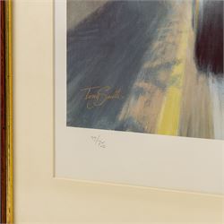 After Gerald Davison Coulson (British 1926-2012): ‘The Flying Scotsman’ and ‘Damon’s First – Hungary 1993’, together with Alan Fearnley (Yorkshire 1942-): ‘Alan Jones’ and Tony Smith (British 20th Century): ‘Damon’s Dream’, set of four limited edition Formula 1 themed prints signed and two signed by drivers David Coulthard and Alan Jones in pencil max 40cm x 61cm (4)