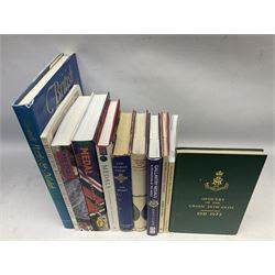 Eleven medal reference books including Ian Bisset: The George Cross; Spinks British Battles & Medals; William Spencer: Medals - The Researchers Guide; John D. Clarke: Gallantry Medals & Decorations of the World; Officers of The Green Howards 1931-1972; and six others (11)