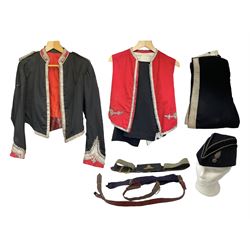 Victorian Volunteer Artillery Officer's three-piece uniform with Hobson & Sons side cap and cross-belt with pouch