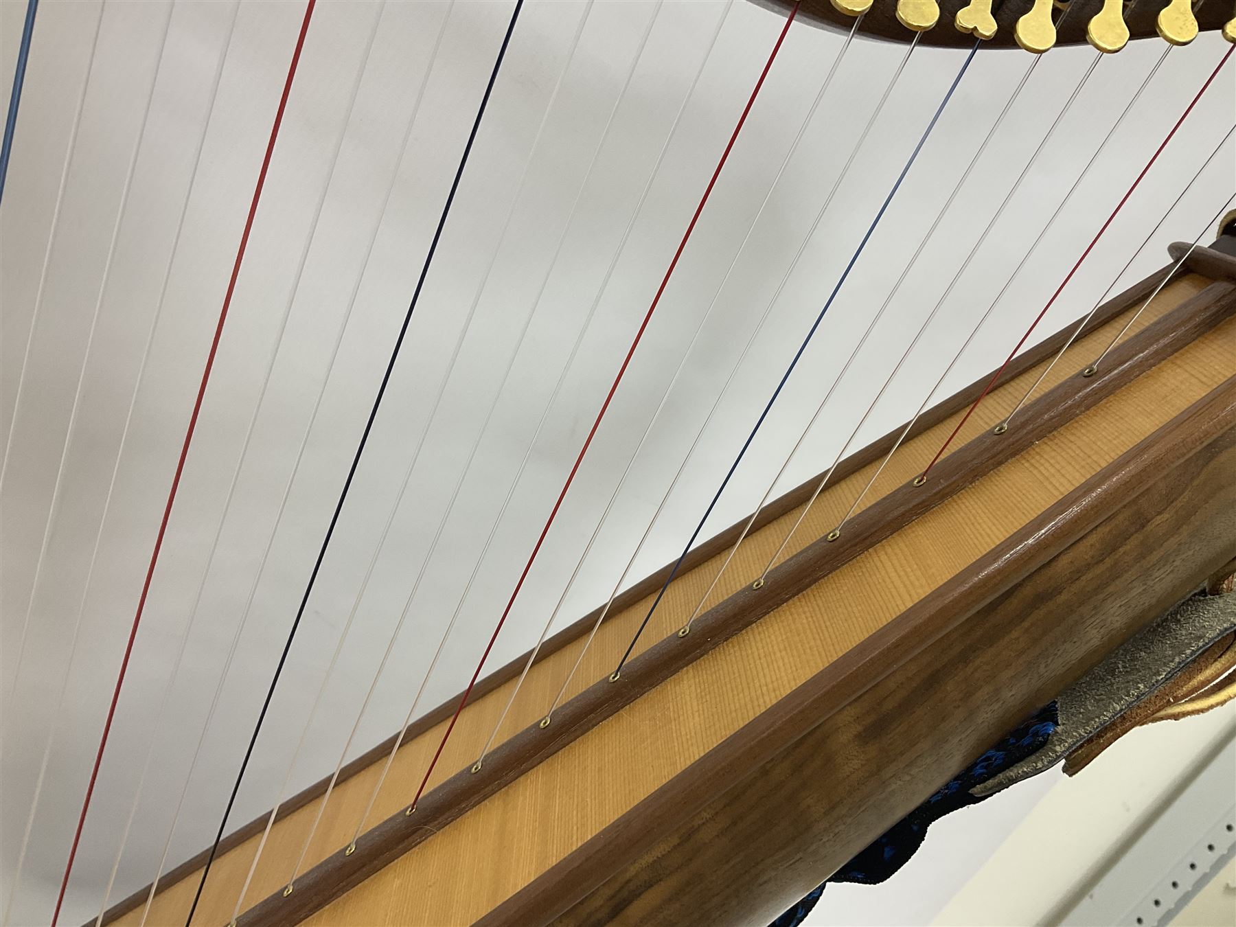 Contemporary 24 string Celtic or Irish Folk Harp with an Ash soundboard and 24 sharpening keys, with three music books, tutorial and DVD In a soft carrying case with tuning key 