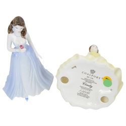 Seventeen Coalport figurines, including eleven bisque Age of Elegance examples and five miniature examples, together with a Royal Doulton figurine HN3608 Good Companion, one boxed 