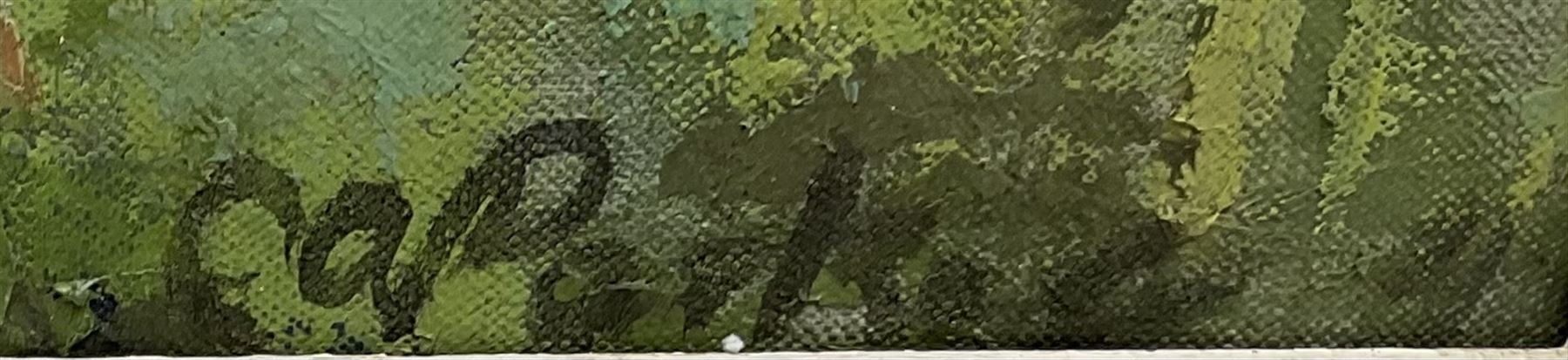 Constance-Anne Parker (British 1921-2016): 'Thunderstorm Malham', oil on canvas signed, with further image verso 74cm x 61cm
Provenance: direct from the artist's family previously unseen on the open market