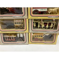 Fifty-two 1980's Days Gone/ Lledo die-cast models including Horse and Carts, all boxed (52)