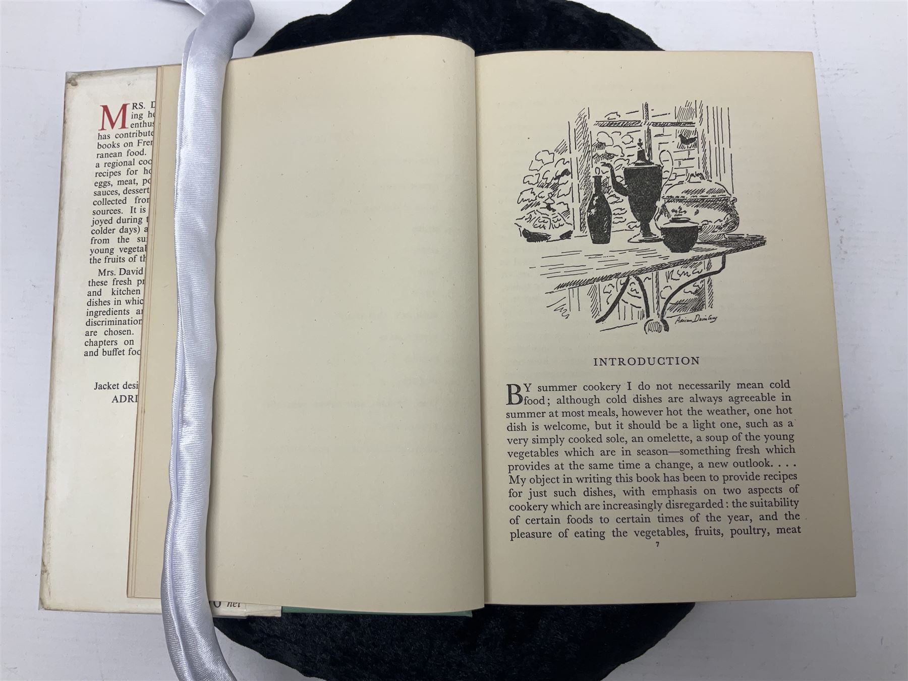 Elizabeth David; Summer Cooking, Museum Press, London, first edition, with original dust cover 