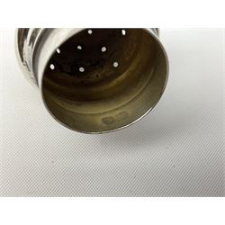 1930's silver pepper, hallmarked Birmingham 1933, H10cm, approximate weight 43 grams