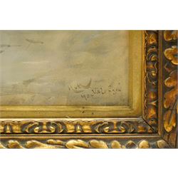 Hubert von Herkomer (Bavarian/British 1849-1941): The Poacher in the Marketplace - 'Valencia', watercolour and gouache signed inscribed and dated 1905, 62 x 40cm 
Provenance: Dicksee & Co., Liverpool, 1907.