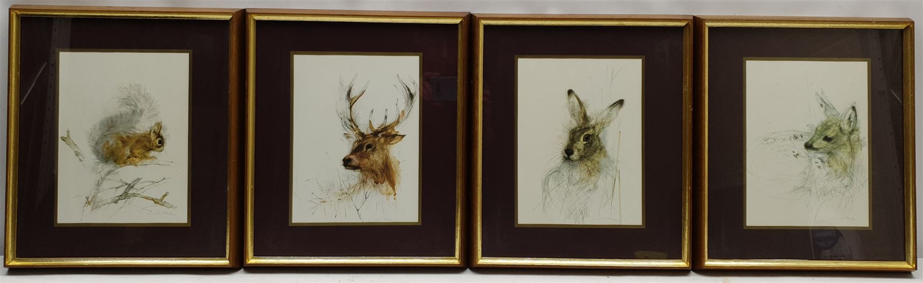 After Chad Stose (Contemporary): Animal Studies, set four colour prints 25cm x 18cm (4)
