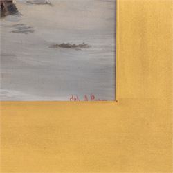 Continental School (20th Century): The Painter of Signs and Dutch Girls, pair overpainted prints on panel indistinctly signed 28cm x 20cm (2)