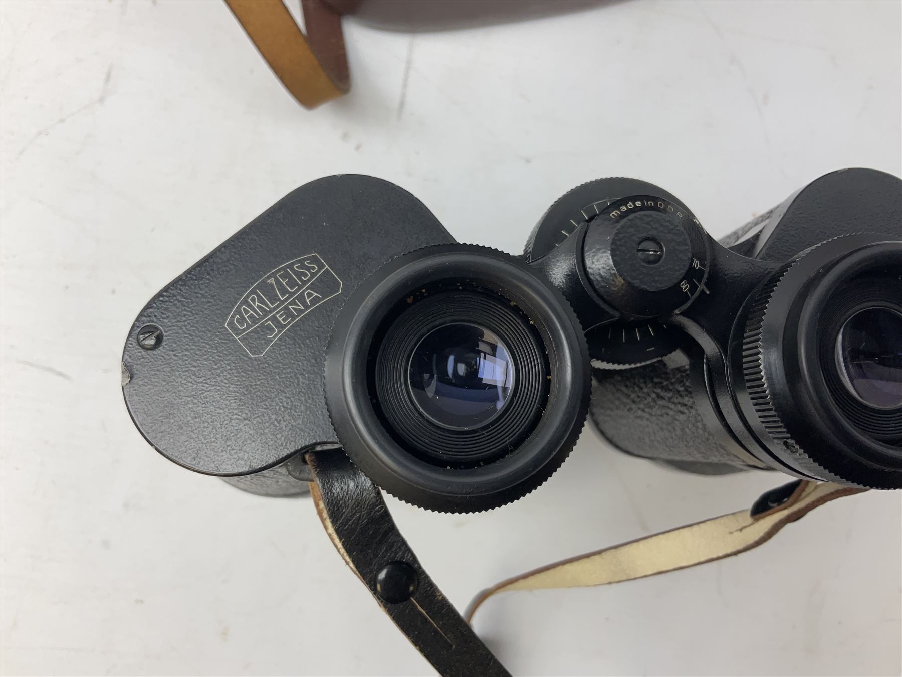Three pairs of Carl Zeiss Jena binoculars, Jenoptem 10x50W, Jenoptem 8x30W and Jenoptem 10x50, all cased (3)