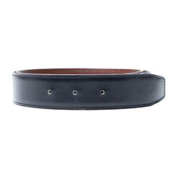 Hermès - vintage black leather belt, with silver-tone rectangular pin buckle and stitched edging, stamped HERMÈS; with additional Hermes reversible black and brown belt (no buckle), size 80