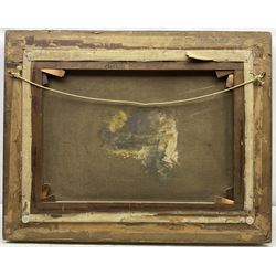 John Hamilton Glass (Scottish 1820-1885): 'Fishing Boats Waiting for the Tide', oil on canvas signed, titled on the stretcher 45cm x 60cm