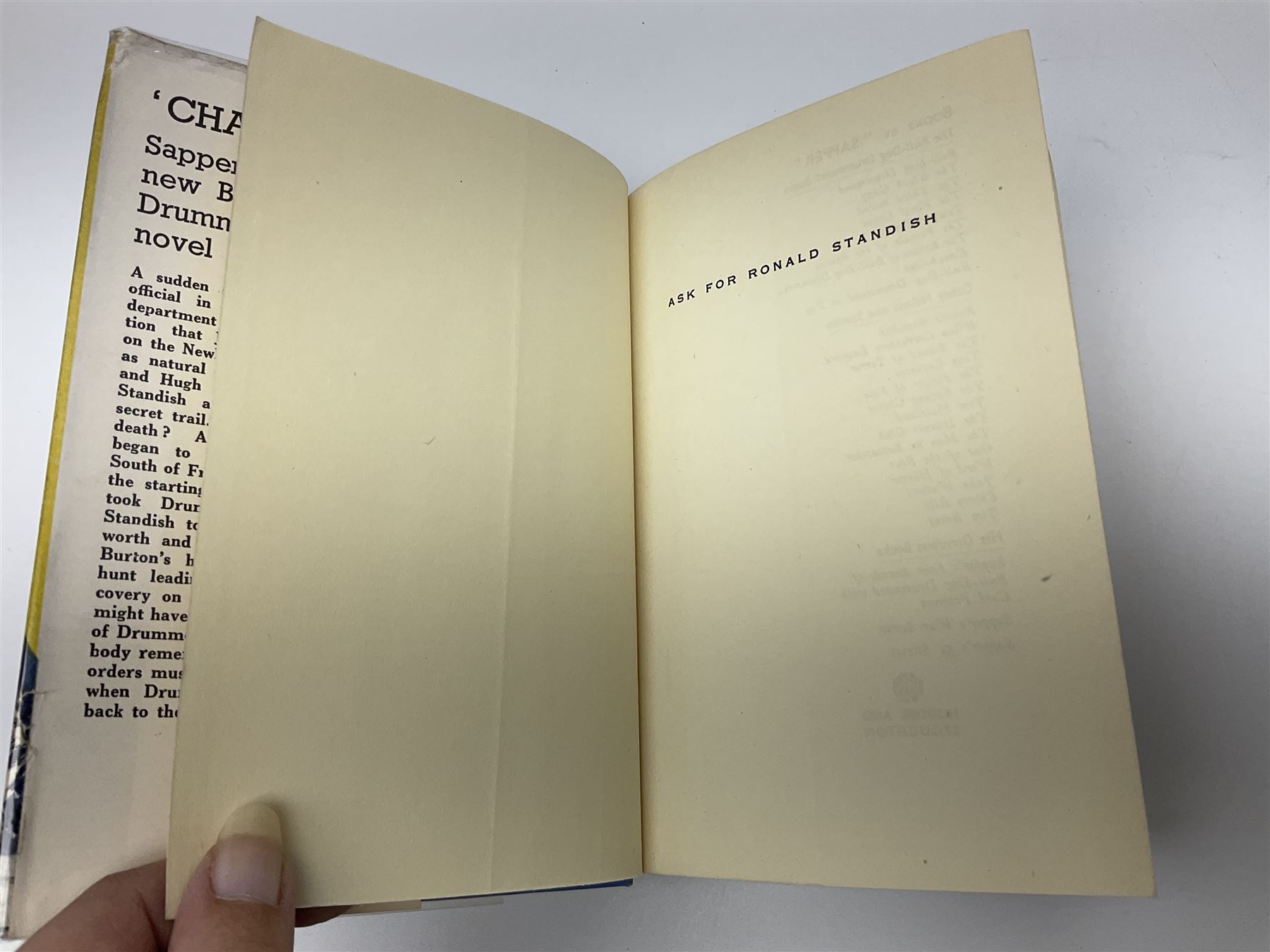 Collection of Hodder and Stoughton yellow jacket version books, to include Sydney Horler, George Goodchild, Dornford Yates, Leslie Charteris etc 