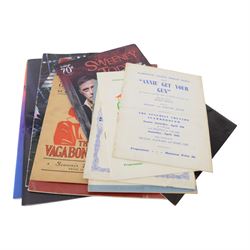 Collection of mid 20th century and later theatre brochures, including 1949/1950 Scarborough Open Air Theatre brochures