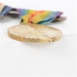 WWI medal pair, War and victory medal, together with Marine Society Reward of Merit awarded to J 61619 R.A.F. Lees BOY. 1  R.N, together with WWI War medal awarded to T. Gary 