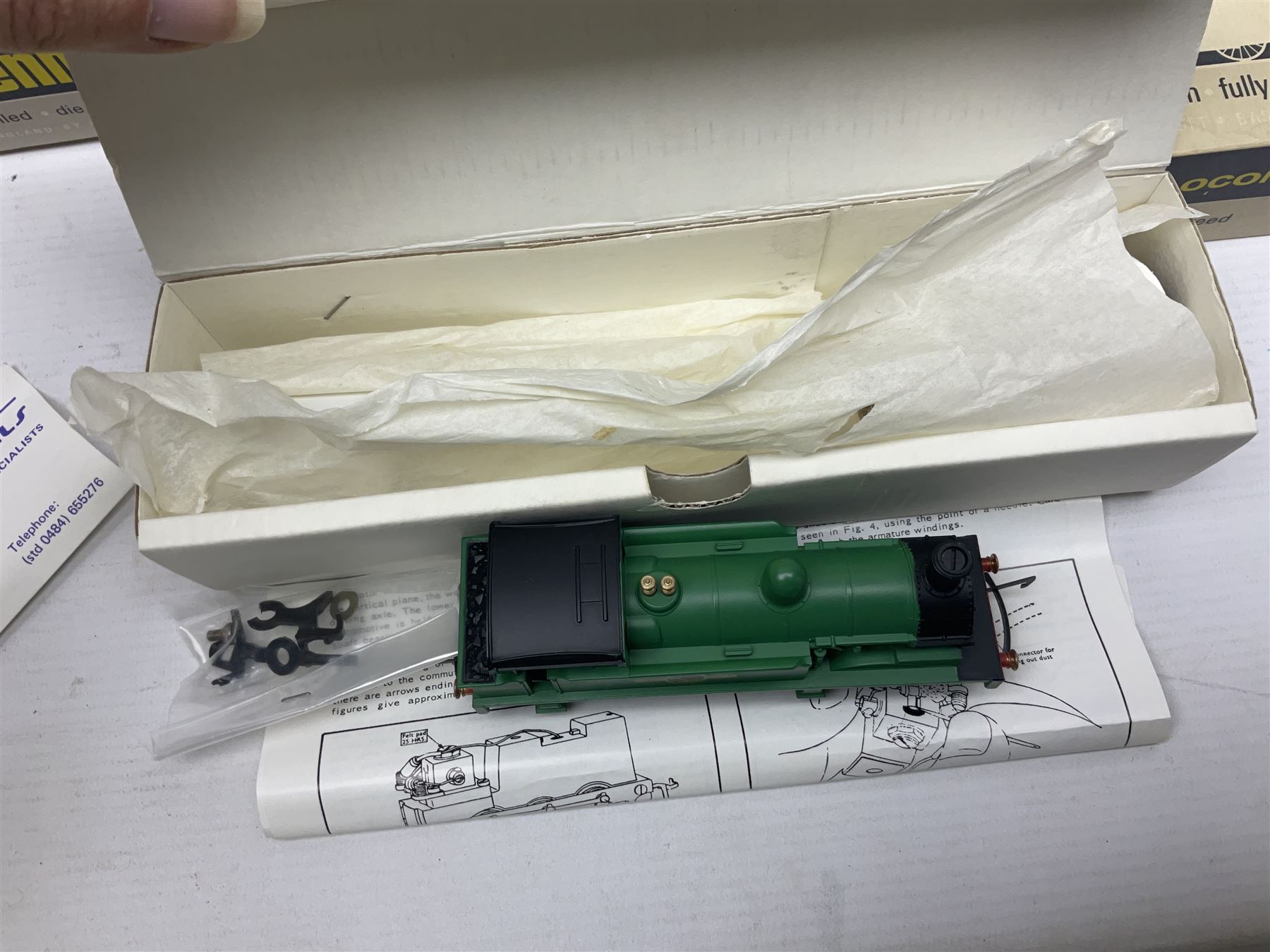 Wrenn '00' gauge - five Class R1 0-6-0 tank locomotives - No.7420 in LMS Red; No.31337 in BR Black; No.31340 in BR Malachite Green; No.1127 in Southern Green; all in boxes with instructions; and No.1127 in Southern Green; in associated Wrenn box (5)