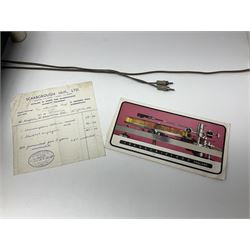 1970s Transcriptor Saturn turntable with paperwork including original receipt dated June 1973 and some accessories