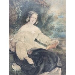 English School (Late 19th Century): Portrait of a Lady Painting, watercolour unsigned, inscribed 'S M Philipson - For Joseph Smallwood' verso, 23cm x 18cm