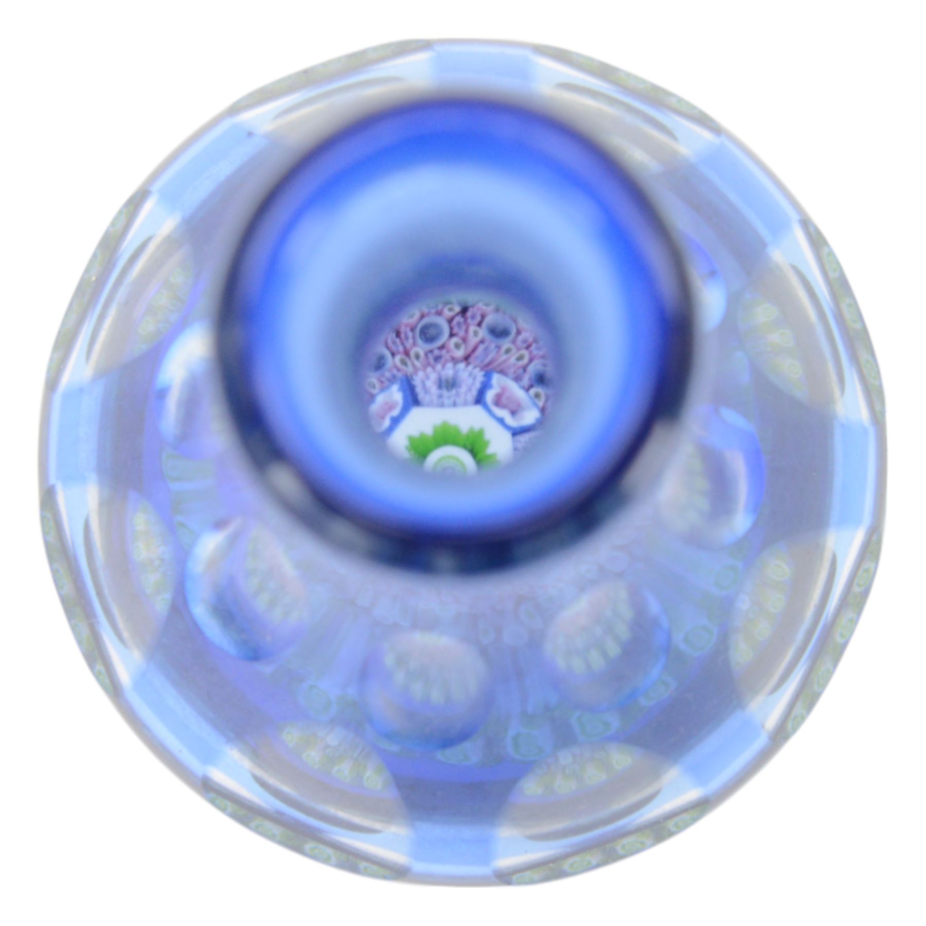 Perthshire Crieff millefiori glass scent bottle, together with a Caithness glass paperweight and another paperweight 
