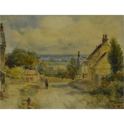  James Ulric Walmsley (British 1860-1954): Fylingthorpe near Robin Hoods Bay, watercolour signed 19cm x 24cm  DDS - Artist's resale rights may apply to this lot     