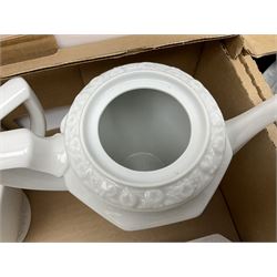 Rosenthal Classical Rose tea and dinner service for eight, including teapot, coffee pot, milk jug, covered sucrier, cups and saucers, dinner plates, serving dishes etc 