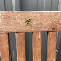 FSC teak garden bench with storage box - THIS LOT IS TO BE COLLECTED BY APPOINTMENT FROM DUGGLEBY STORAGE, GREAT HILL, EASTFIELD, SCARBOROUGH, YO11 3TX