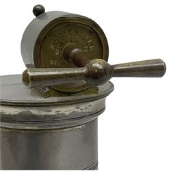 French metal irrigator by Jeannie Paris, and marked Veritable Irrigateur system de eguisier, H23cm